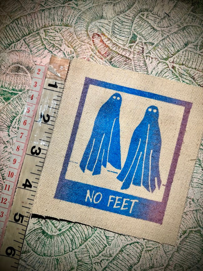 No Feet, sew on patch, from Beetlejuice
