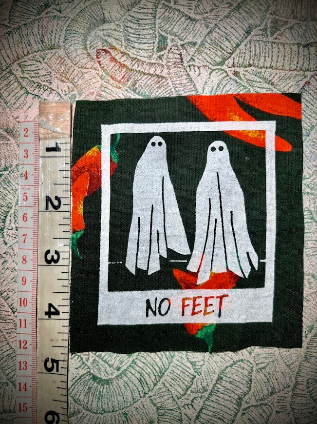 No Feet, sew on patch, from Beetlejuice