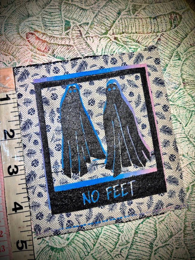 No Feet, sew on patch, from Beetlejuice