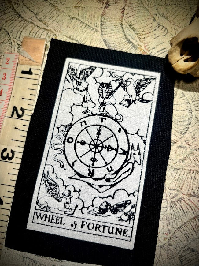 Wheel of Fortune tarot card sew on patch