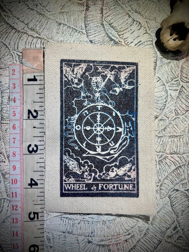Wheel of Fortune tarot card sew on patch