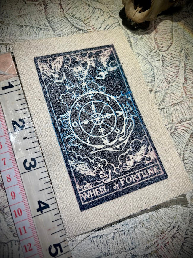 Wheel of Fortune tarot card sew on patch
