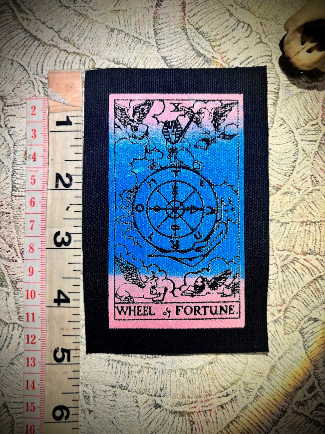 Wheel of Fortune tarot card sew on patch