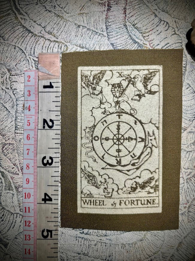 Wheel of Fortune tarot card sew on patch