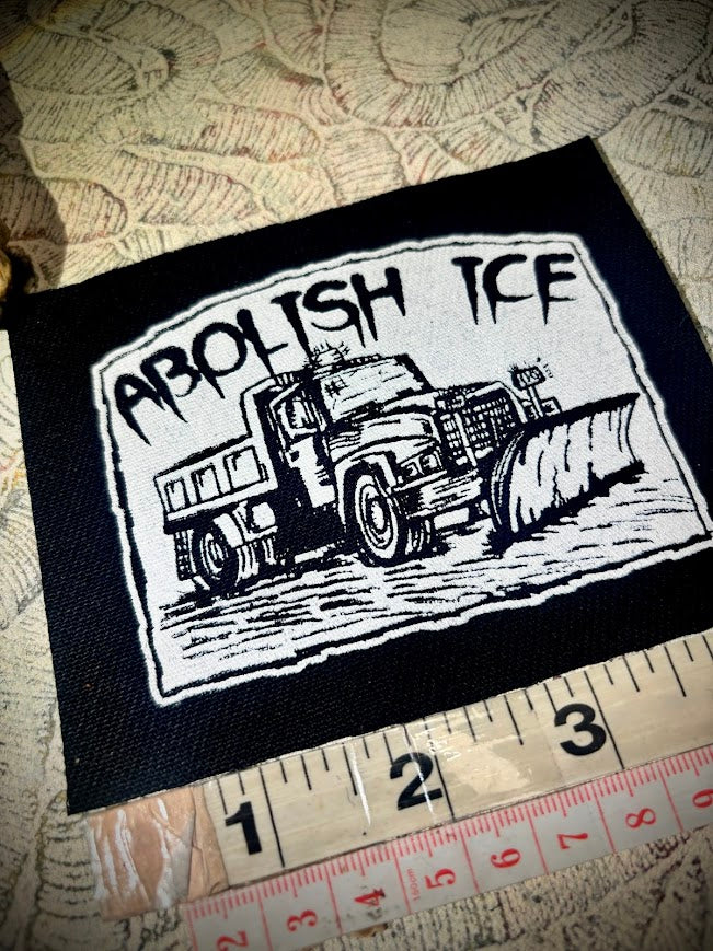 Snowplow that can Abolish ICE patch.