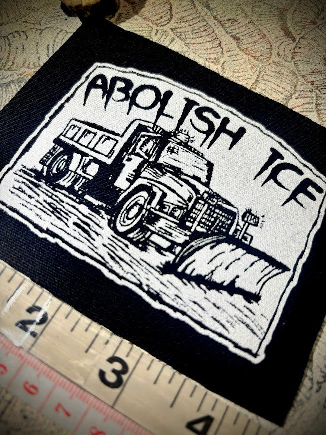 Snowplow that can Abolish ICE patch.