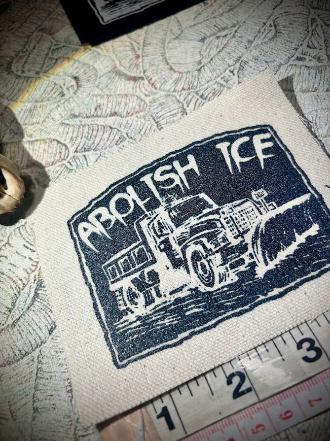 Snowplow that can Abolish ICE sew on patch
