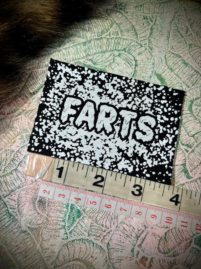 It's a patch that says Farts.