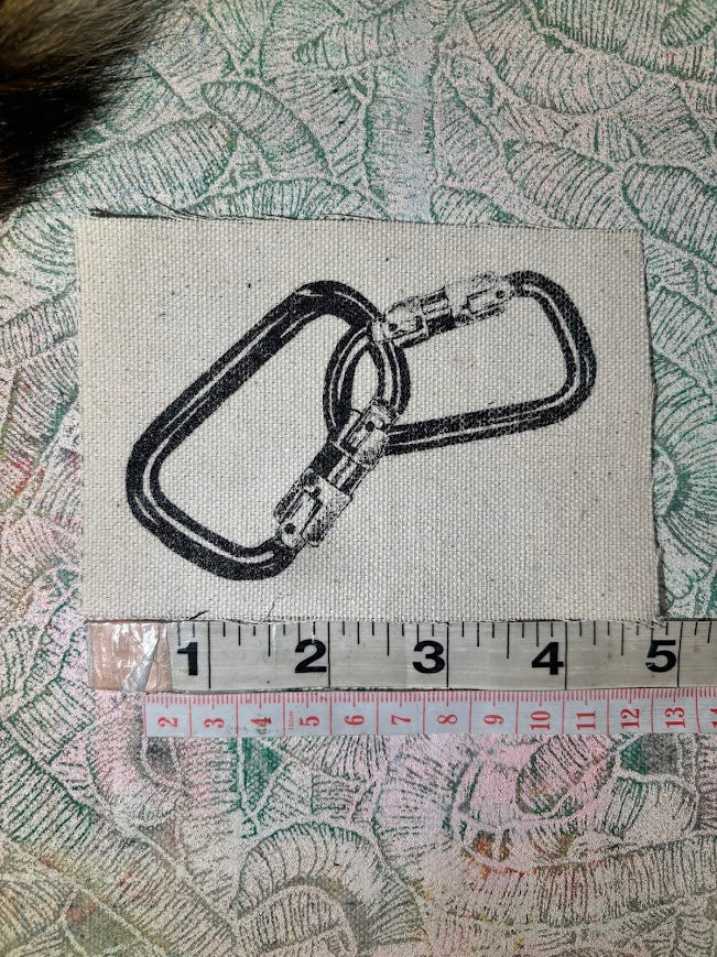 Carabiner sew on patch