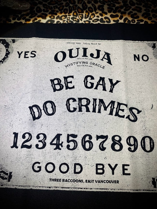 Be Gay, Do Crimes Ouija, life size patch.