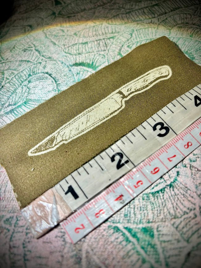 tiny knife sew on patch