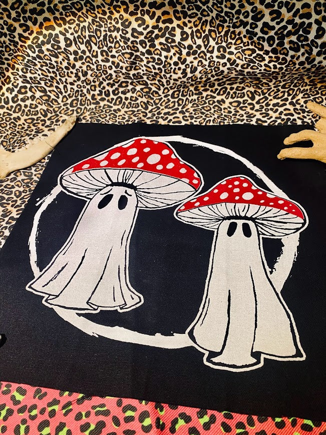 Mushroom ghosts back patch.