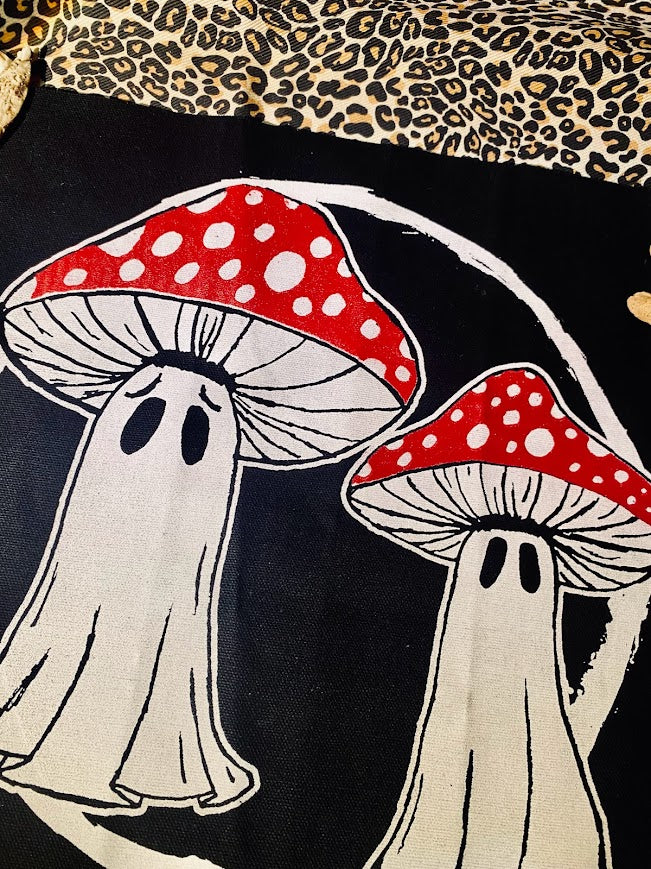 Mushroom ghosts back patch.