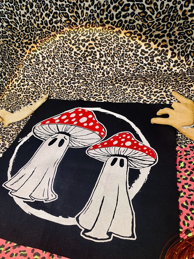 Mushroom ghosts back patch.