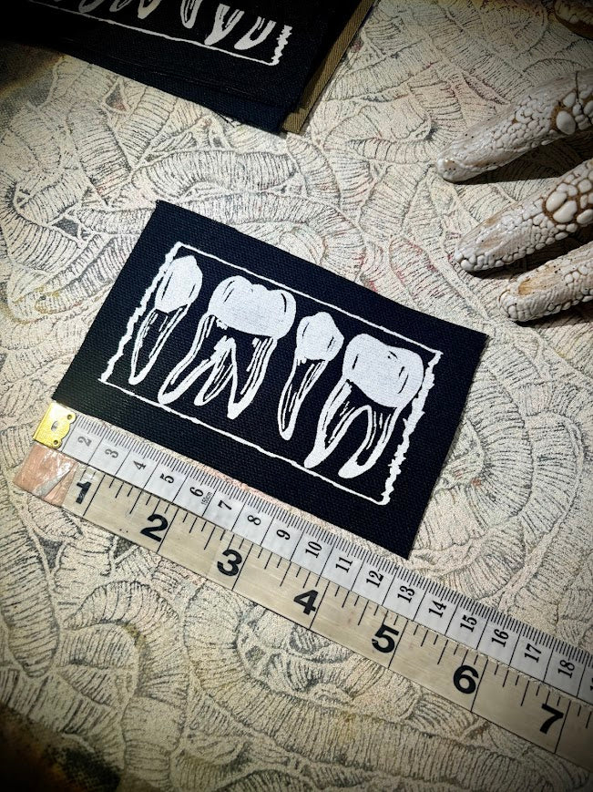 1312 teeth, read the roots, punk patch.