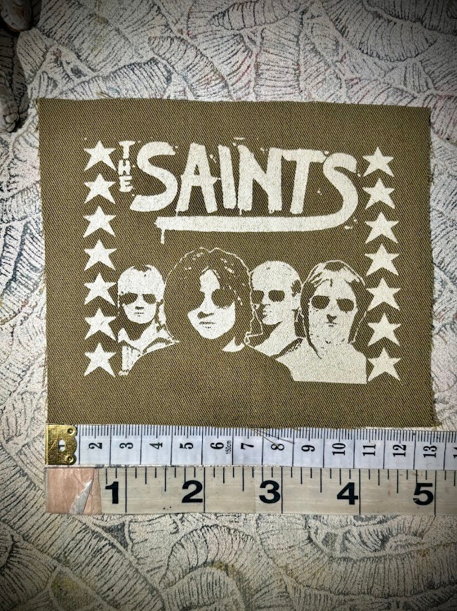 The Saints sew on patch