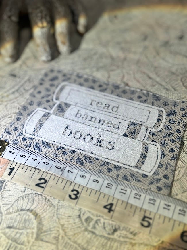 Read banned books sew on patch