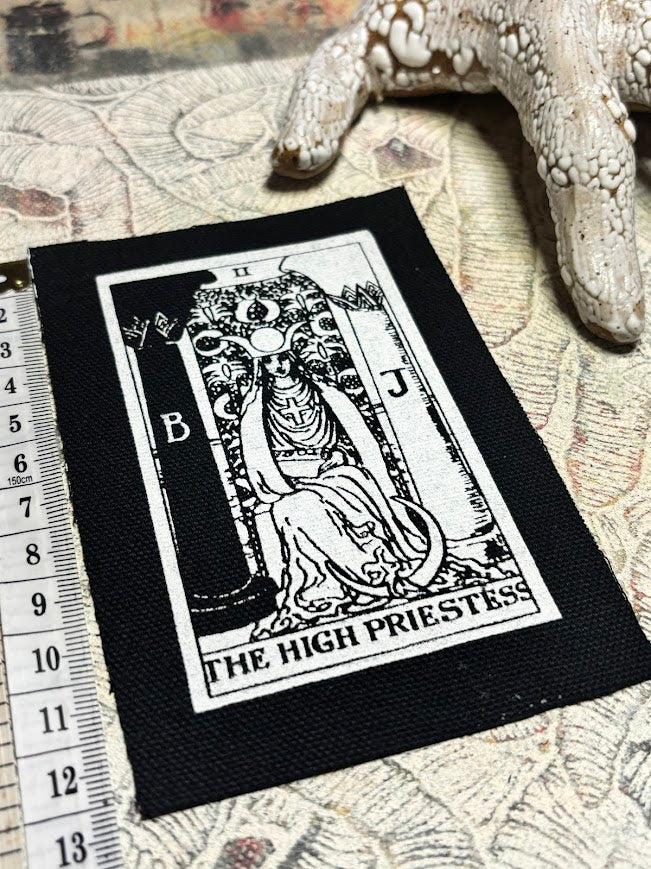 High Priestess tarot card patch.
