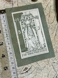 High Priestess tarot card sew on patch