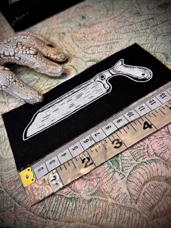 Bone saw sew on patch