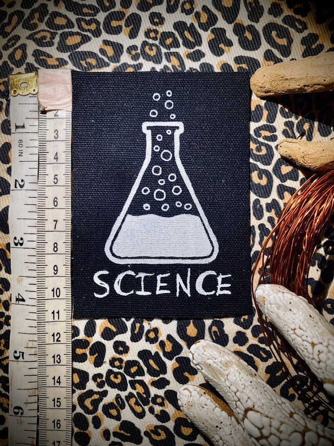 Science! sew on patch.
