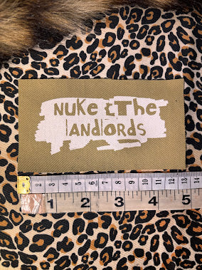 Nuke the Landlords sew on patch