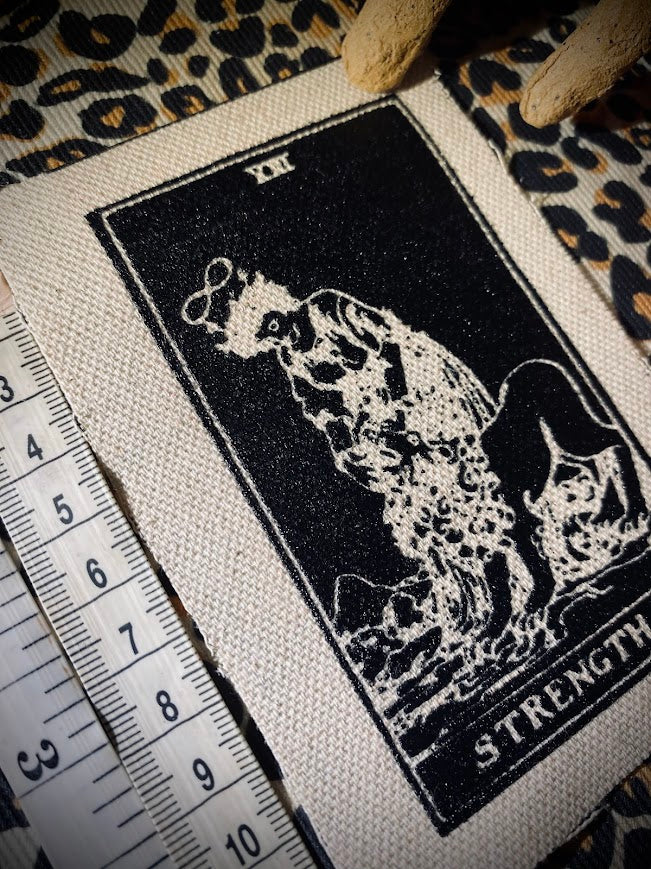 Strength tarot card sew on patch