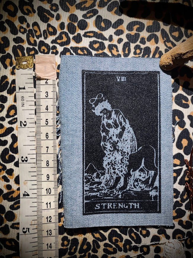 Strength tarot card sew on patch