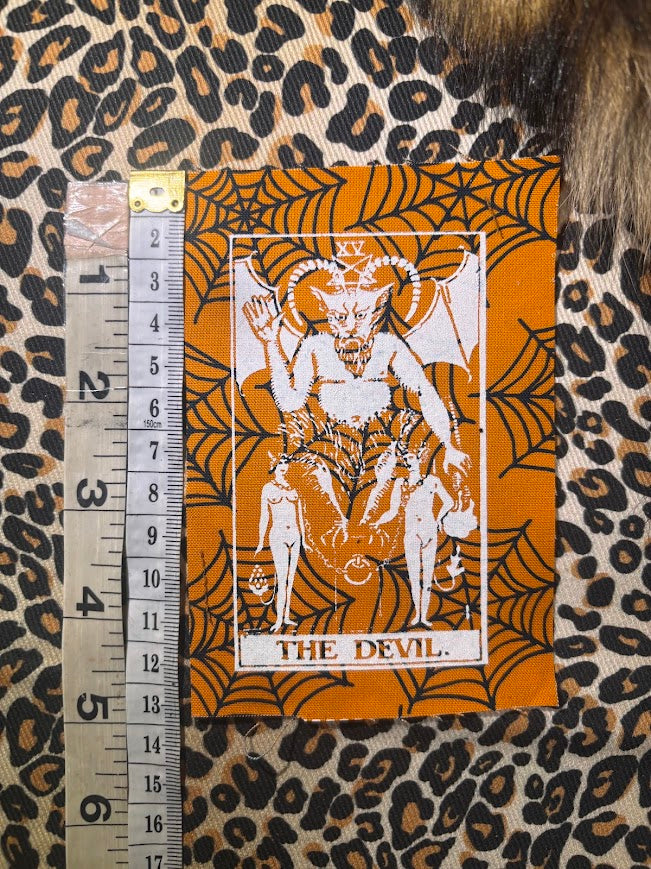The Devil tarot card sew on patch