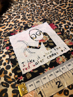 Salad Fingers sew on patch. I like it when the red water comes out