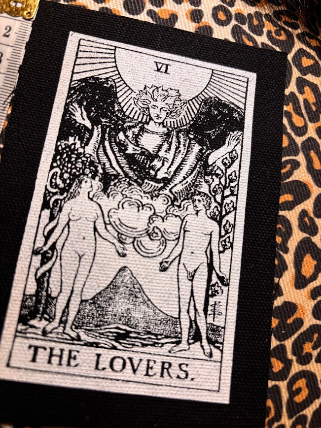 The Lovers tarot card patch.