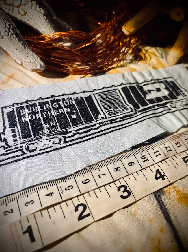 Burlington Northern boxcar patch.