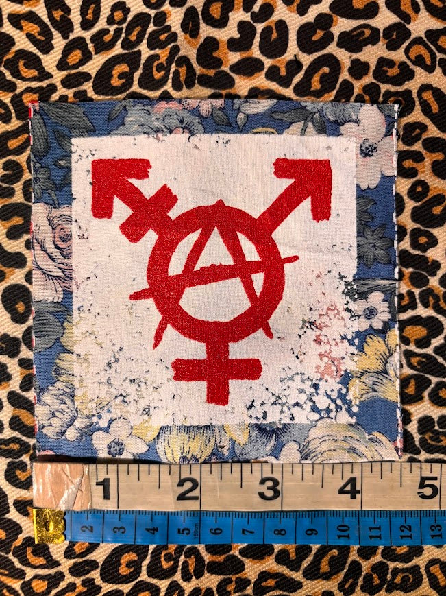 Trans-anarchy, gender anarchy sew on patch