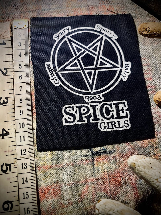 Satanic Spice Girls sew on patch.