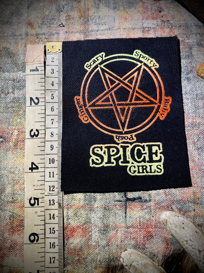 Satanic Spice Girls sew on patch.