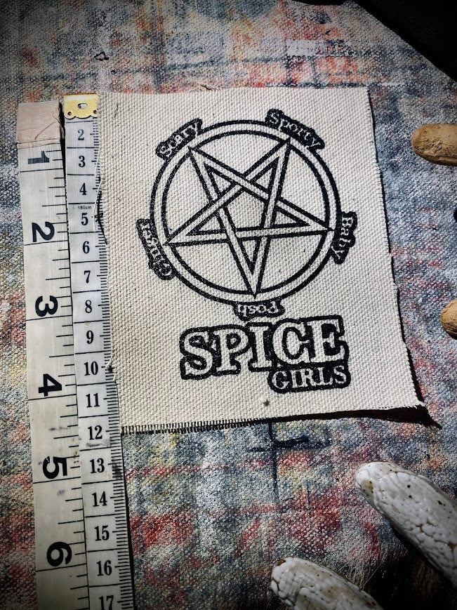 Satanic Spice Girls sew on patch.