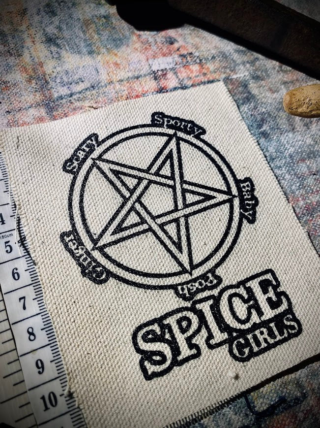 Satanic Spice Girls sew on patch.