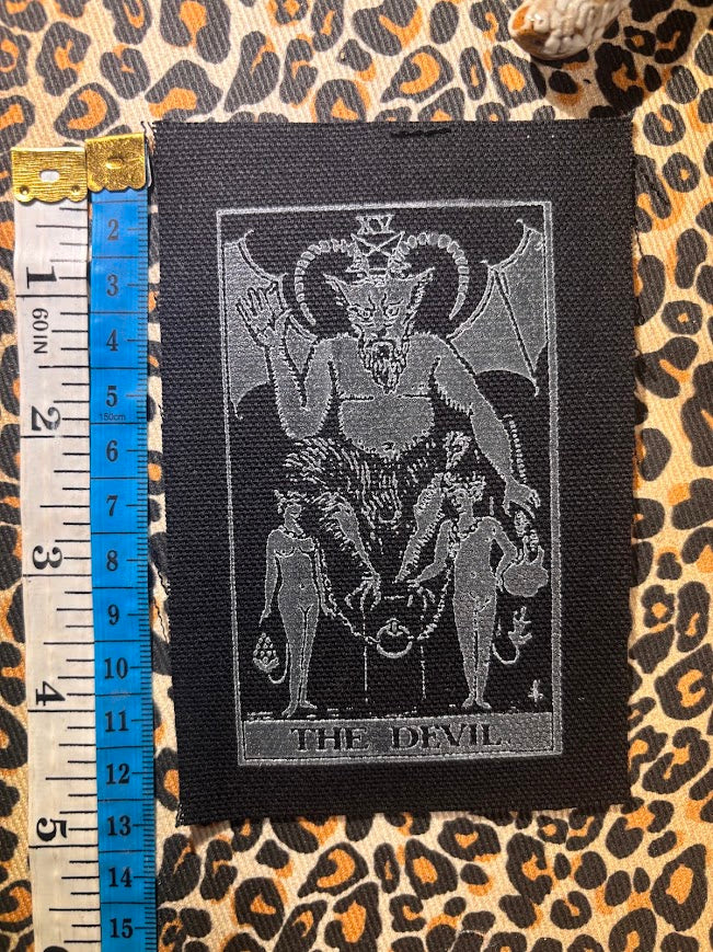 The Devil tarot card sew on patch