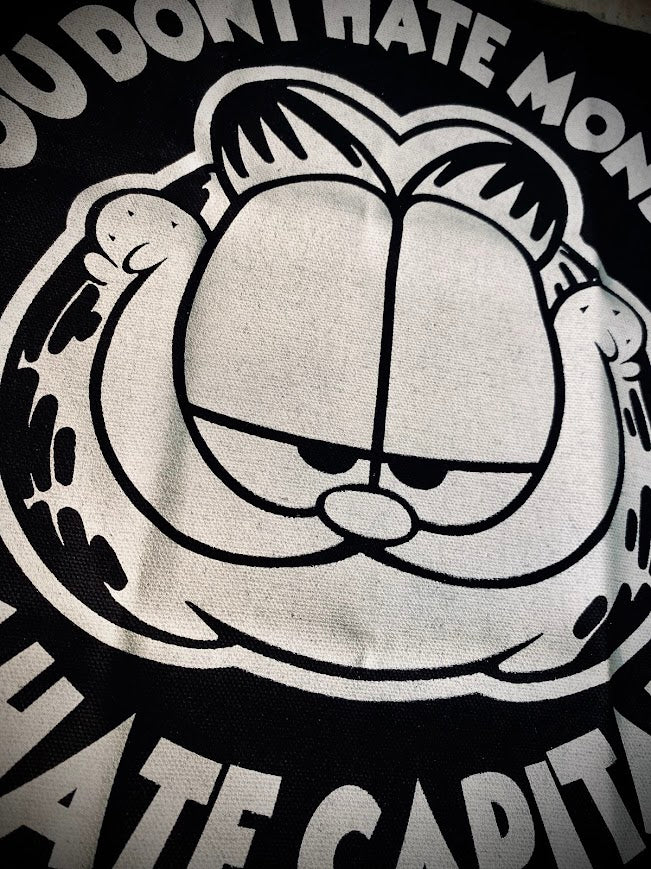 Garfield, you don't hate Mondays, you hate capitalism back patch