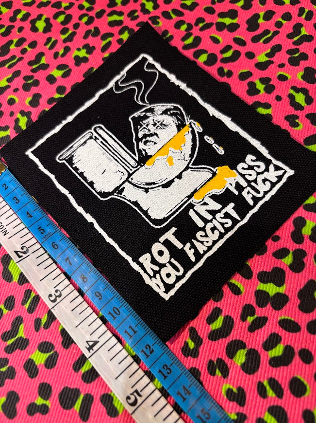 In Memoriam; Rot in Piss sew on patch pre-order