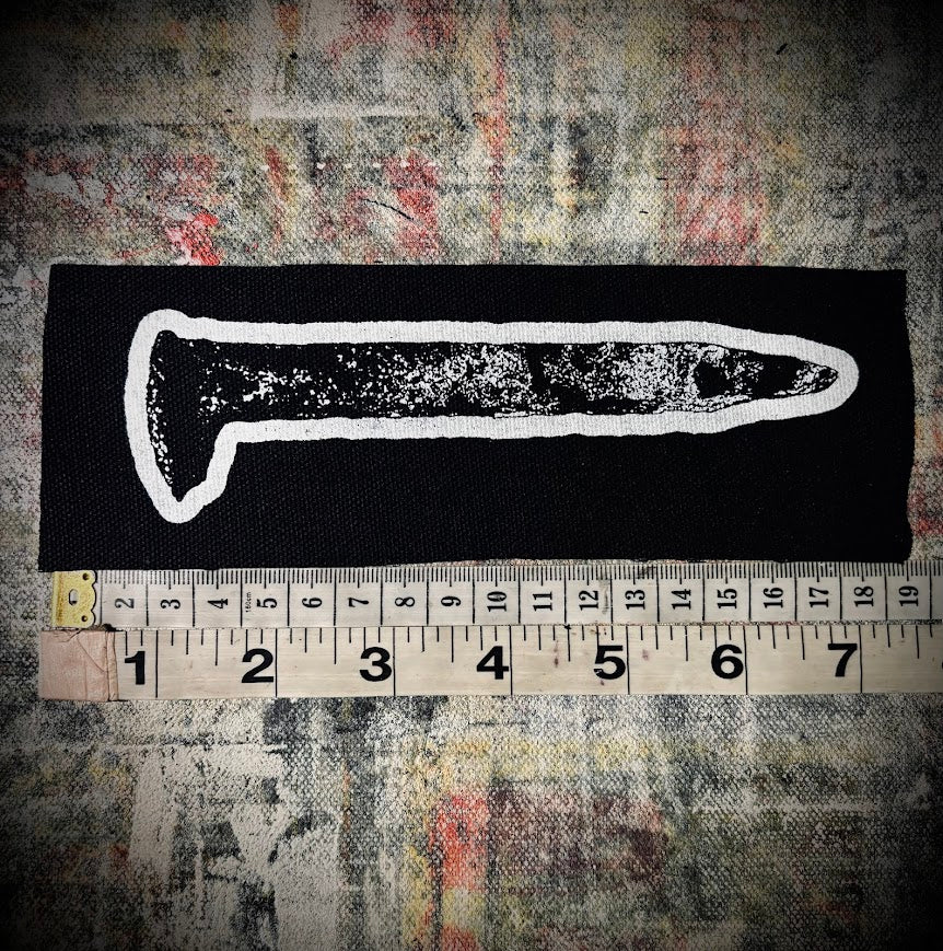 Life size rail spike patch.