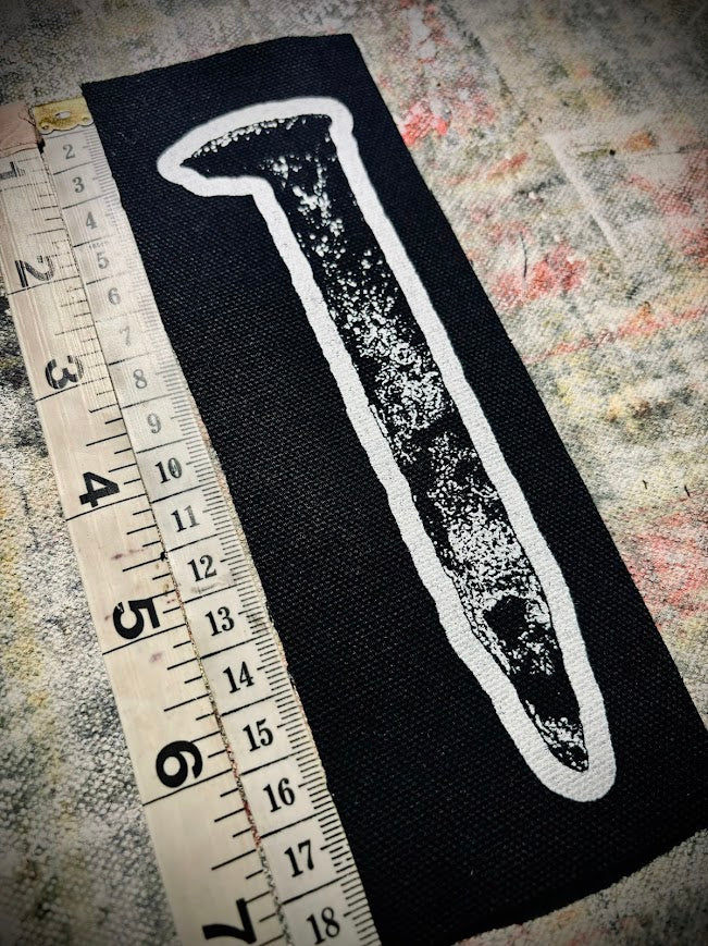 Life size rail spike patch.
