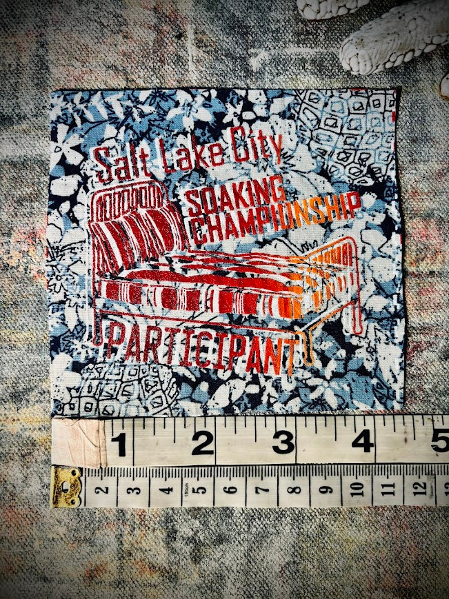 Salt Lake City Soaking Championships participation ribbon.