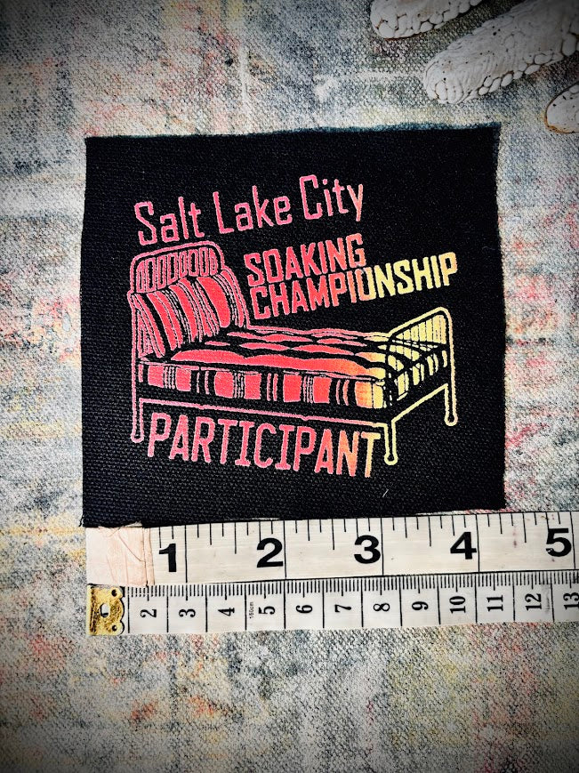 Salt Lake City Soaking Championships participation ribbon.