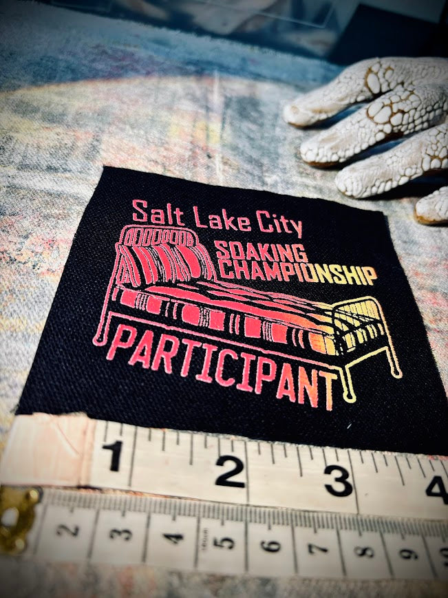Salt Lake City Soaking Championships participation ribbon.