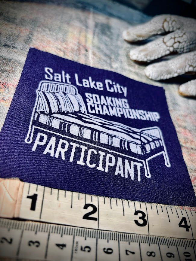 Salt Lake City Soaking Championships participation ribbon.