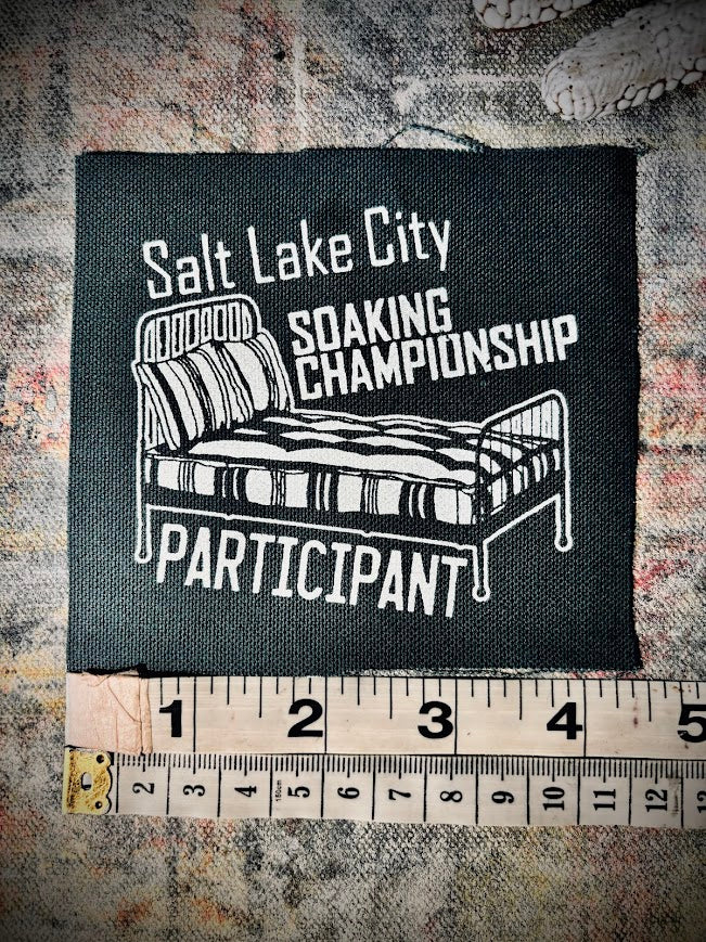Salt Lake City Soaking Championships participation ribbon.
