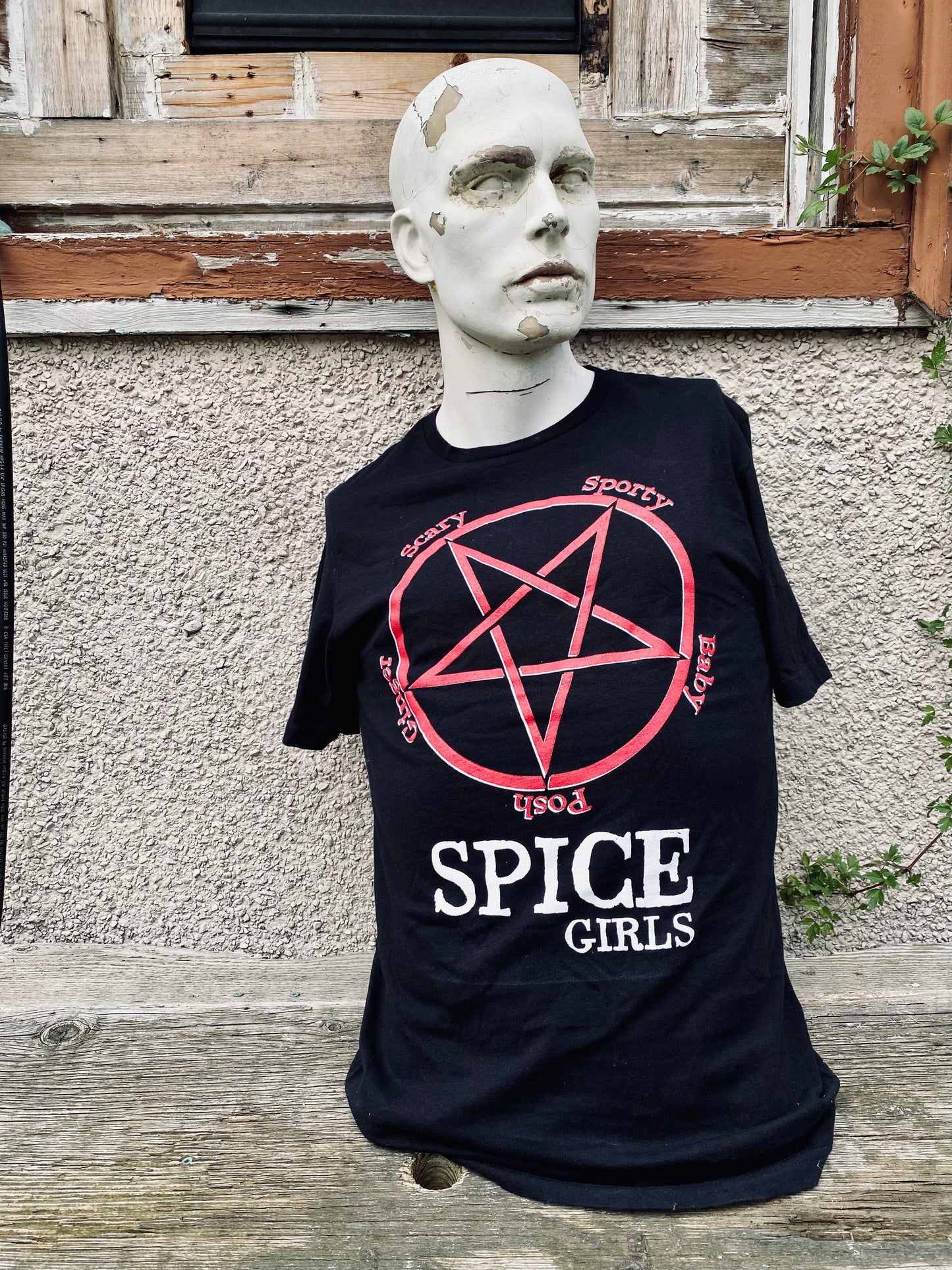 Satanic Spice Girls t-shirt.
