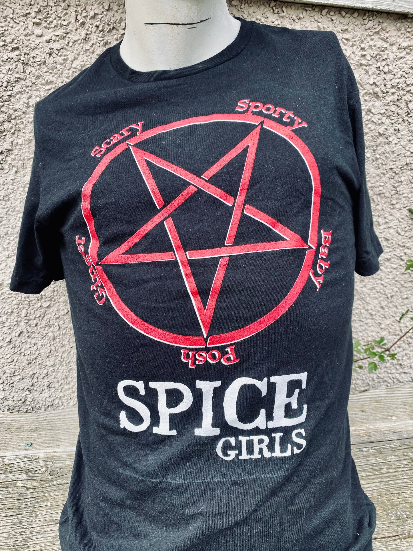 Satanic Spice Girls t-shirt.