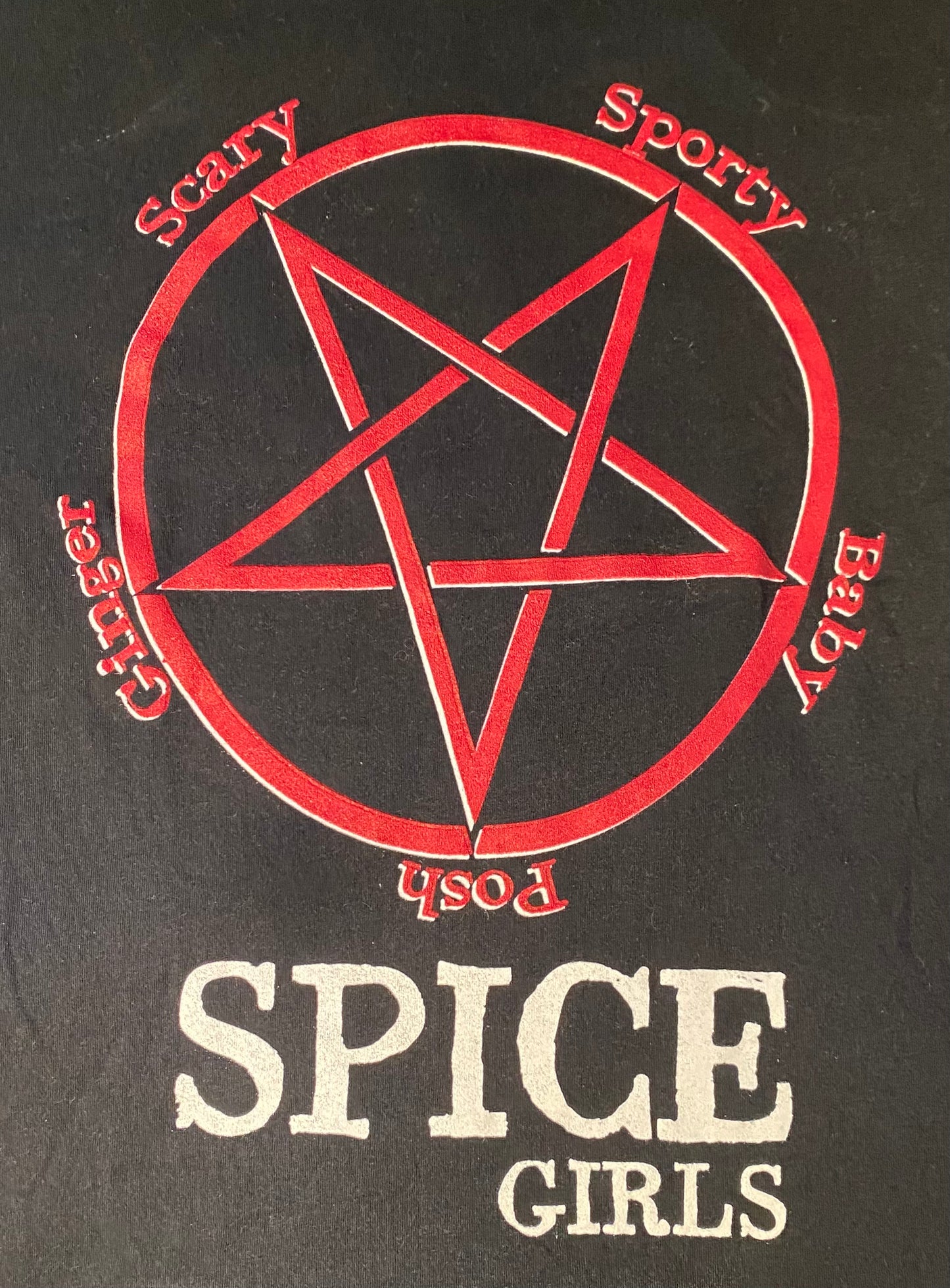 Satanic Spice Girls t-shirt.